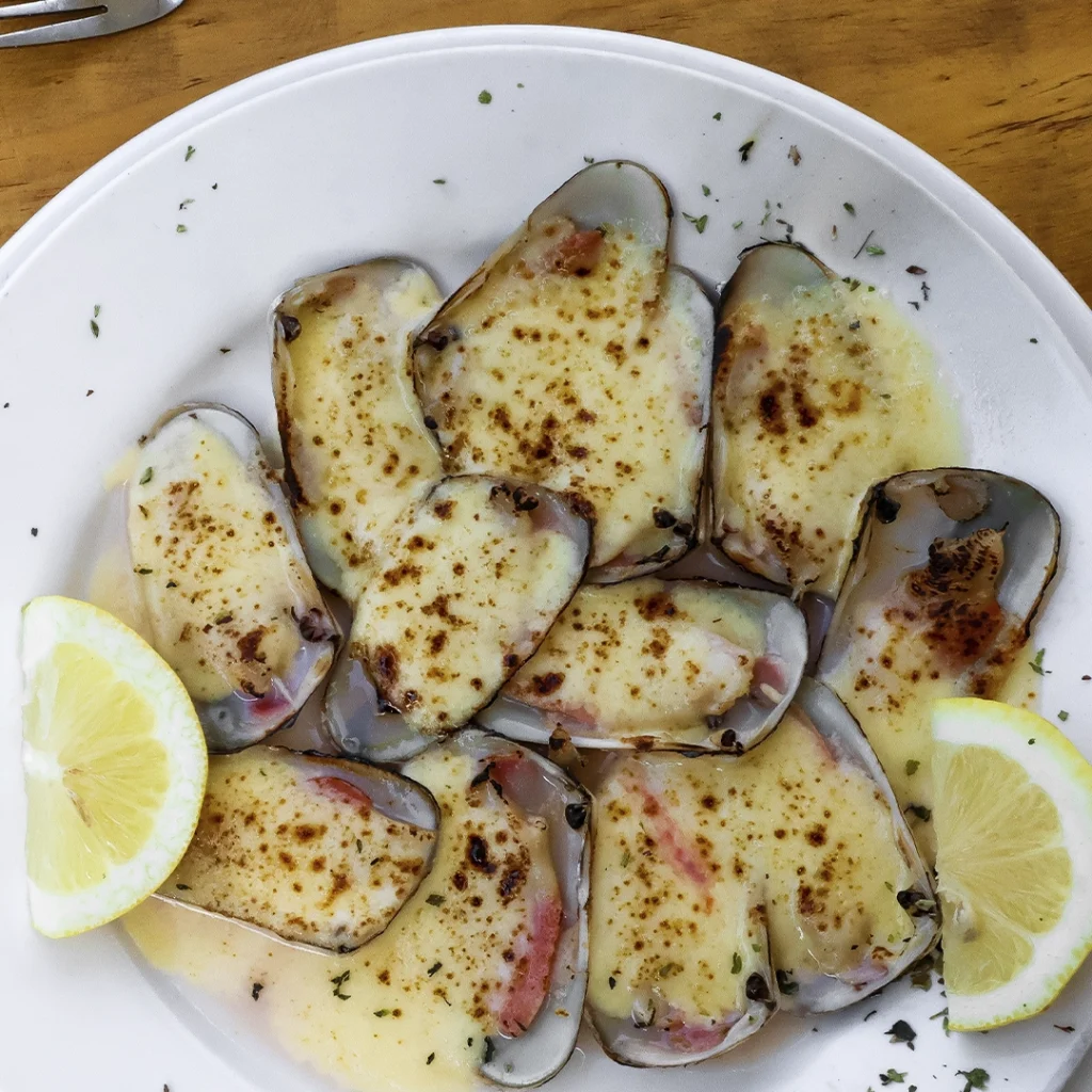 Machas a la parmesana